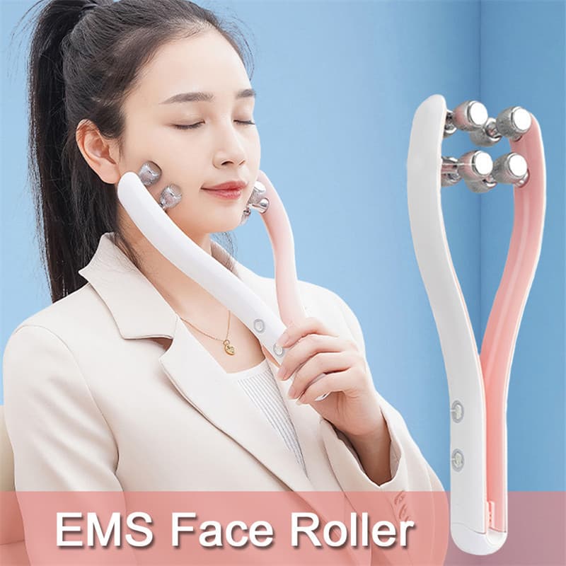 EMS Face Lift Rolo Duplo Queixo Removedor Rosto Mais Magro Mandíbula Linha Levantamento Facial Para Aperto Da Pele