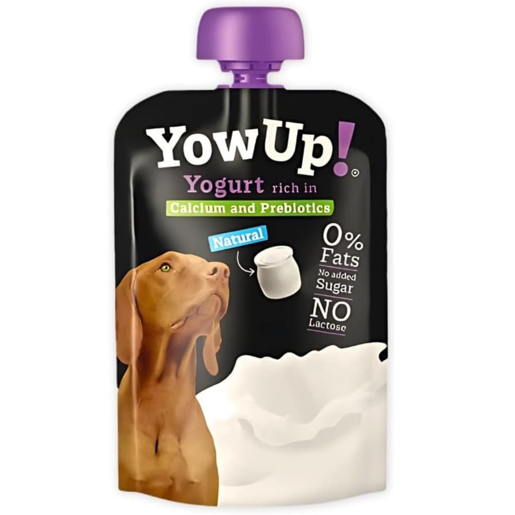 Iogurte Natural Sem Lactose Para Cães Sachê de 115g Yowup! Fórmula Prebiótica