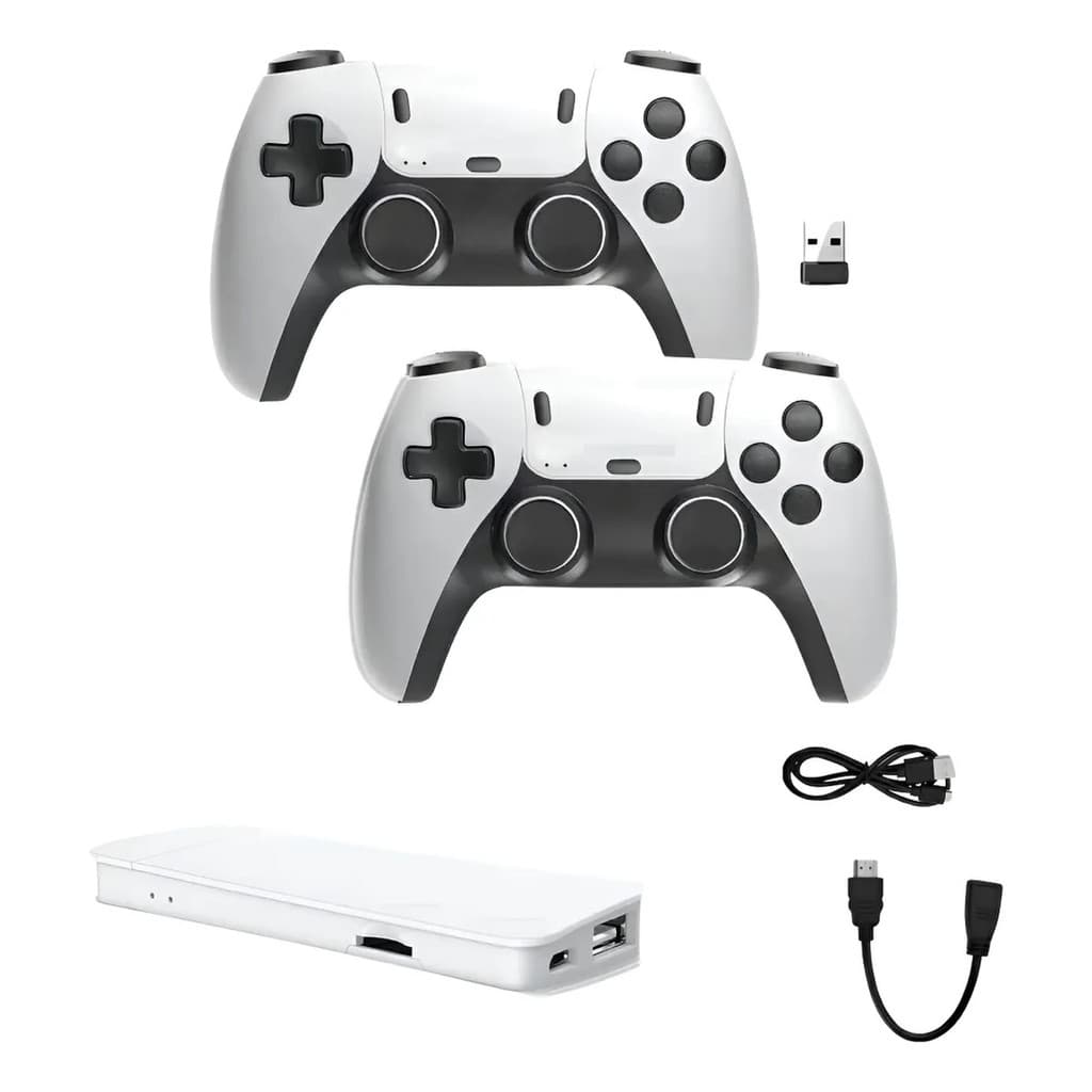 Game Stick M15 Plus HDMI Retrô 4K com 2 Controles Sem Fio