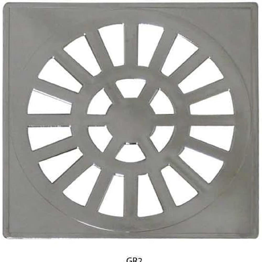 Grelha quadrada 10,2 x 10,2CM cromada GR2 - Astra