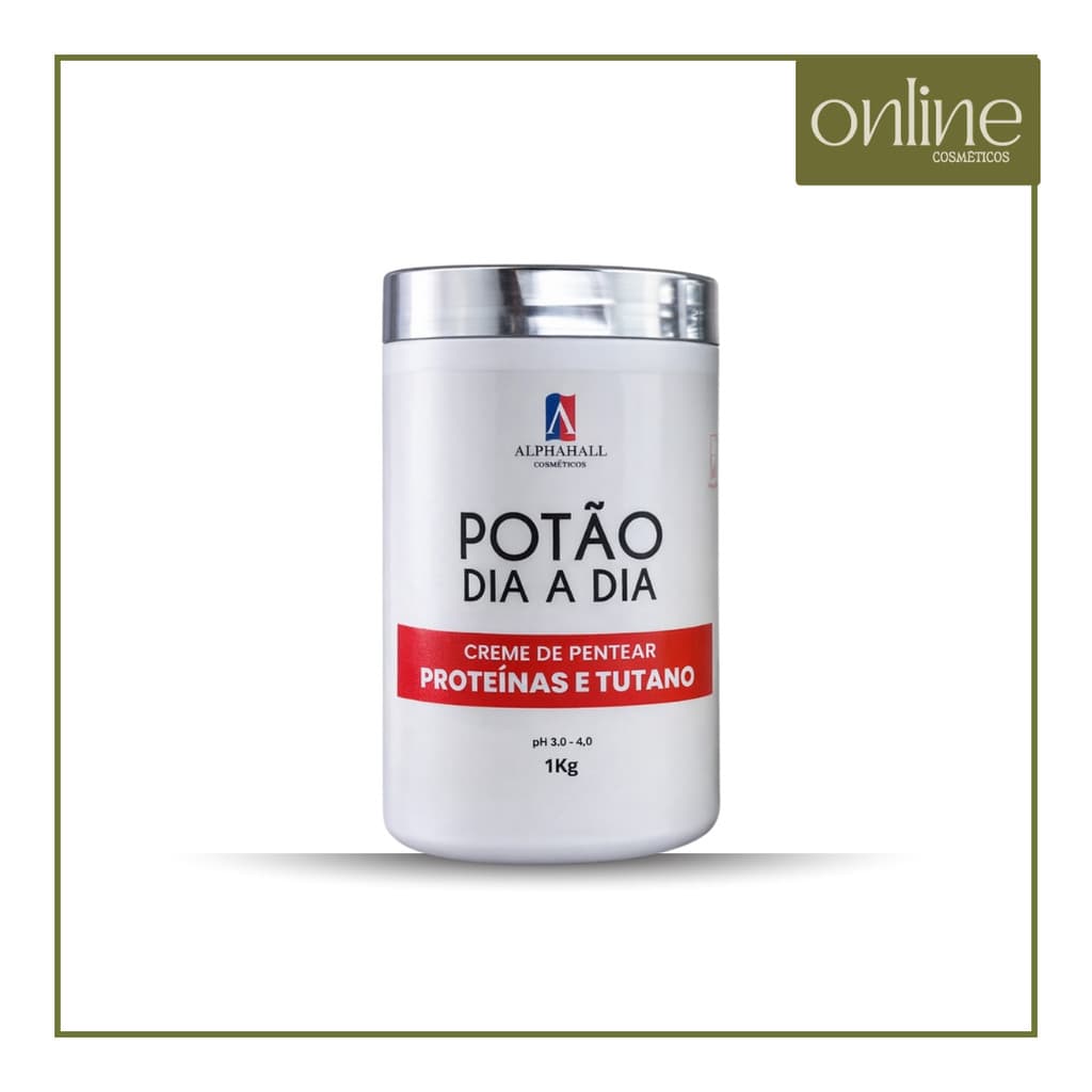 Creme de Pentear Potão Dia a Dia Queratina Proteínas e Tutano 1kg  Alphahall