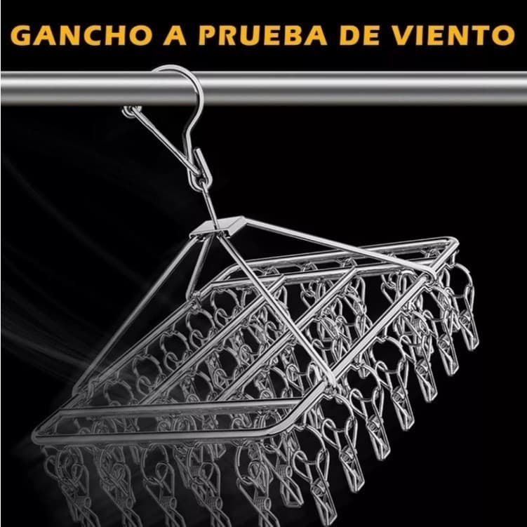Varal 8/20/40 Prendedores Roupa Bebe Calcinha Cueca Dobrável Inox Prático e Retrátil para Roupas Íntimas FACIL