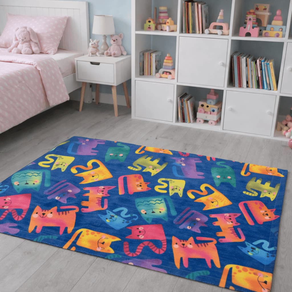 Tapete Infantil Educativo Emborrachado 1,00x1,50m Criança Brincar Menino Menina Quarto