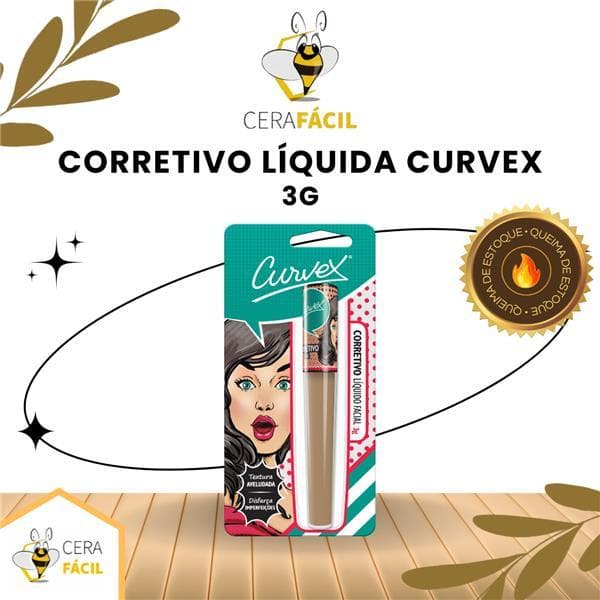 Corretivo Líquido Facial Bege 3g Curvex