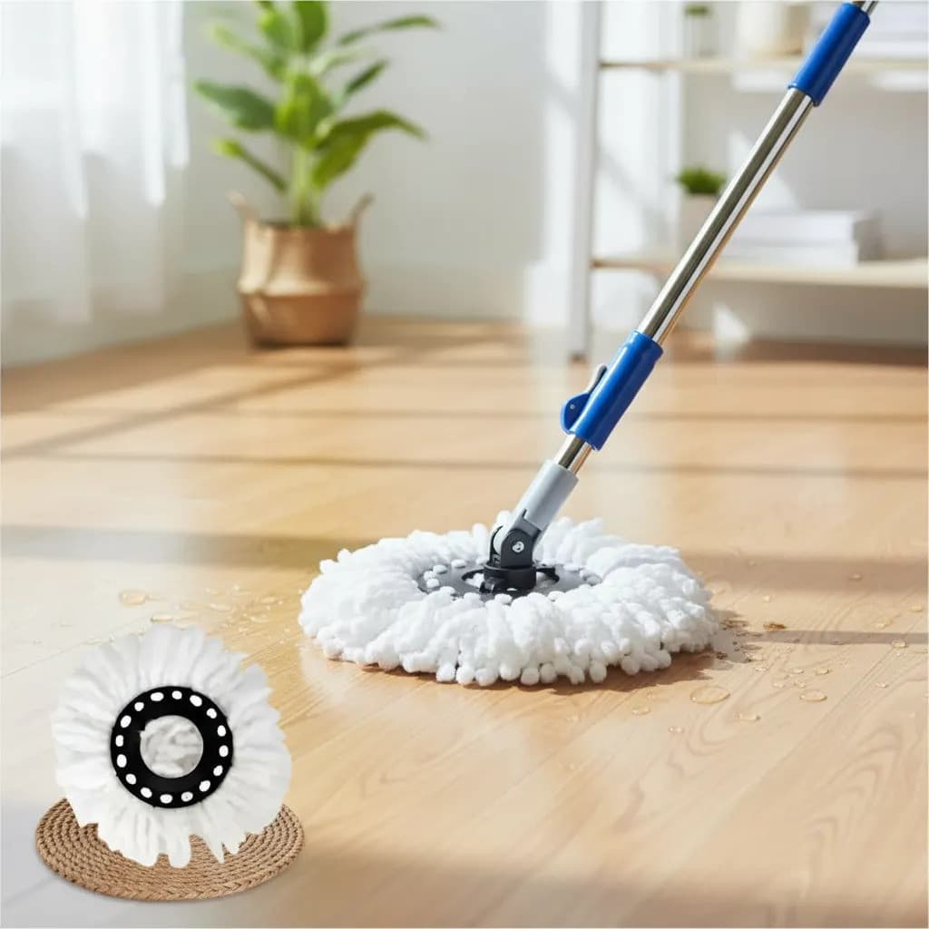 Esfregão Kit 3 Refil Giratório Para Mop 360 Balde 13 Litros