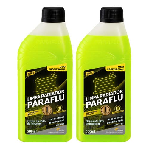 Kit 2 Limpa Radiador Remove Resíduos Paraflu 10-3074 500ml