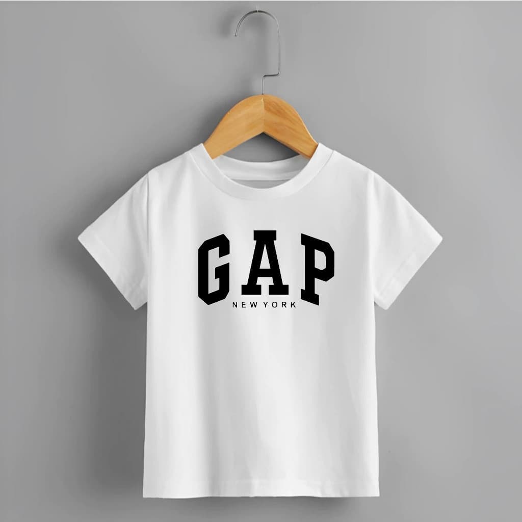 Camiseta Infantil / Juvenil Unissex - Estilosa GAP New York - Camisa 100% Algodâo 30.1 - Menino/Menina