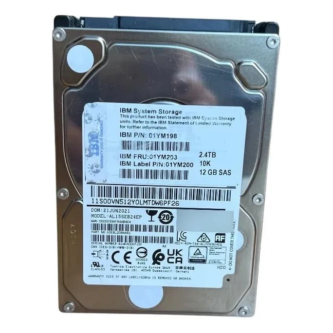 HD Servidor 2.4TB SAS 2.5 10K AL15SEB24EP FRU 01YM203