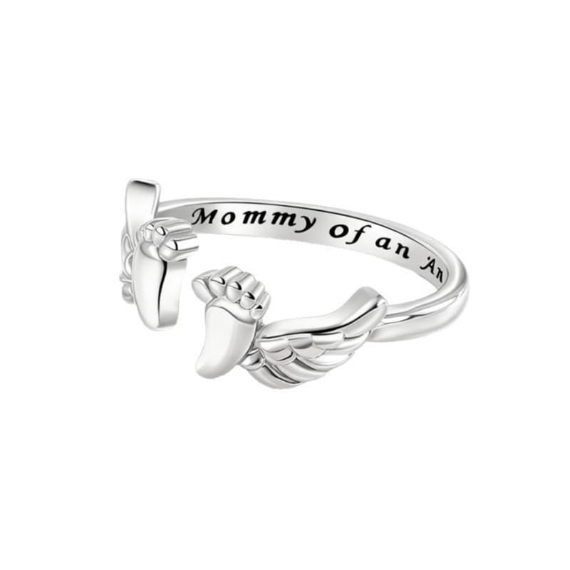 YOIOI Heartwarming Angel Rings Banda Ajustável Presente Atencioso Para A Mãe