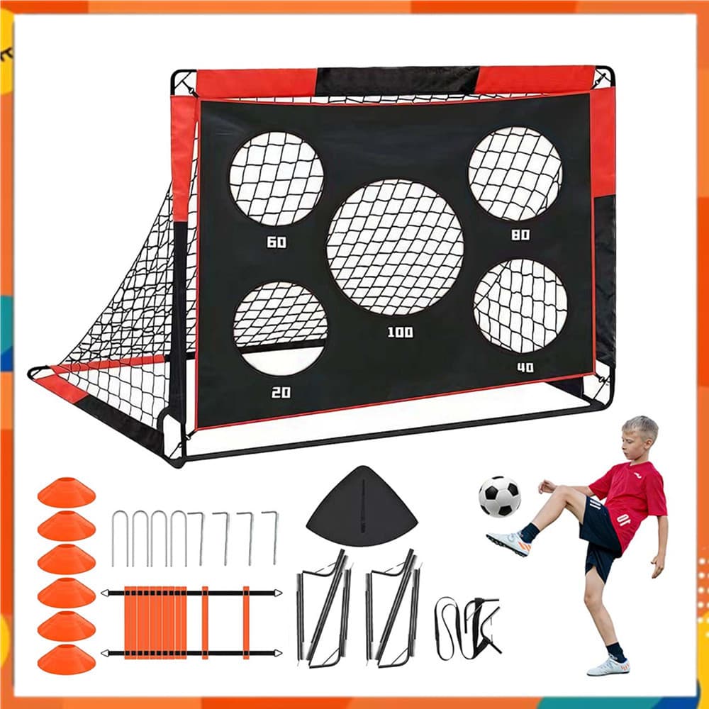 2 em 1 gol de futebol portátil ao ar livre crianças treinamento de futebol alvo Net novo estilo 90cm de altura