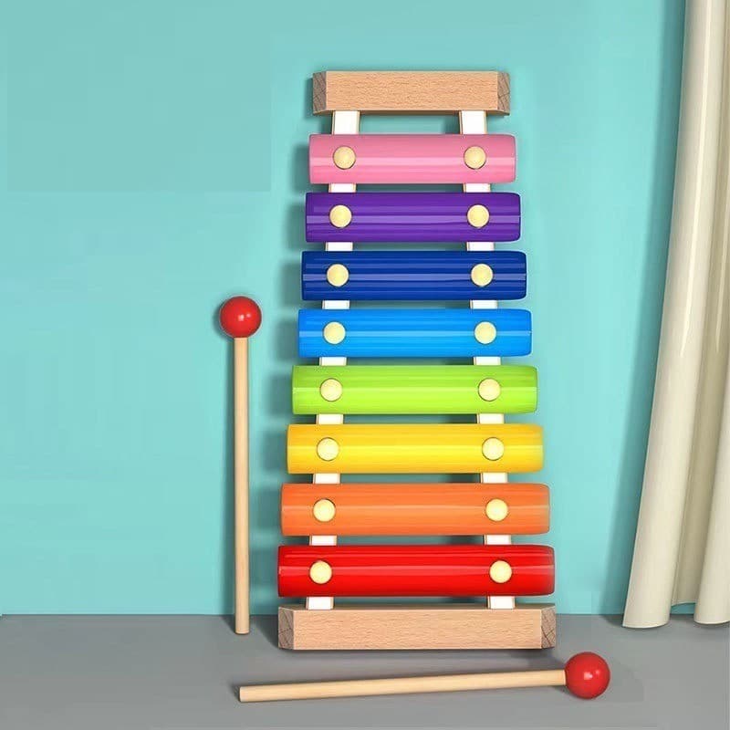 Brinquedo Xilofone Com 8 Notas Instrumento Brinquedo Musical Infantil