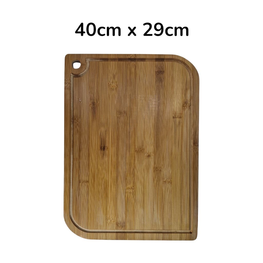 Tábua Bambu Marrom Resistente 40cm Corte Carne Legumes Ecológico Churrasqueira Servir Comida Buffet