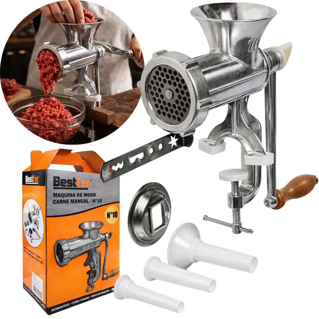 Máquina De Moer Carne Manual Bestfer N10 Manual
