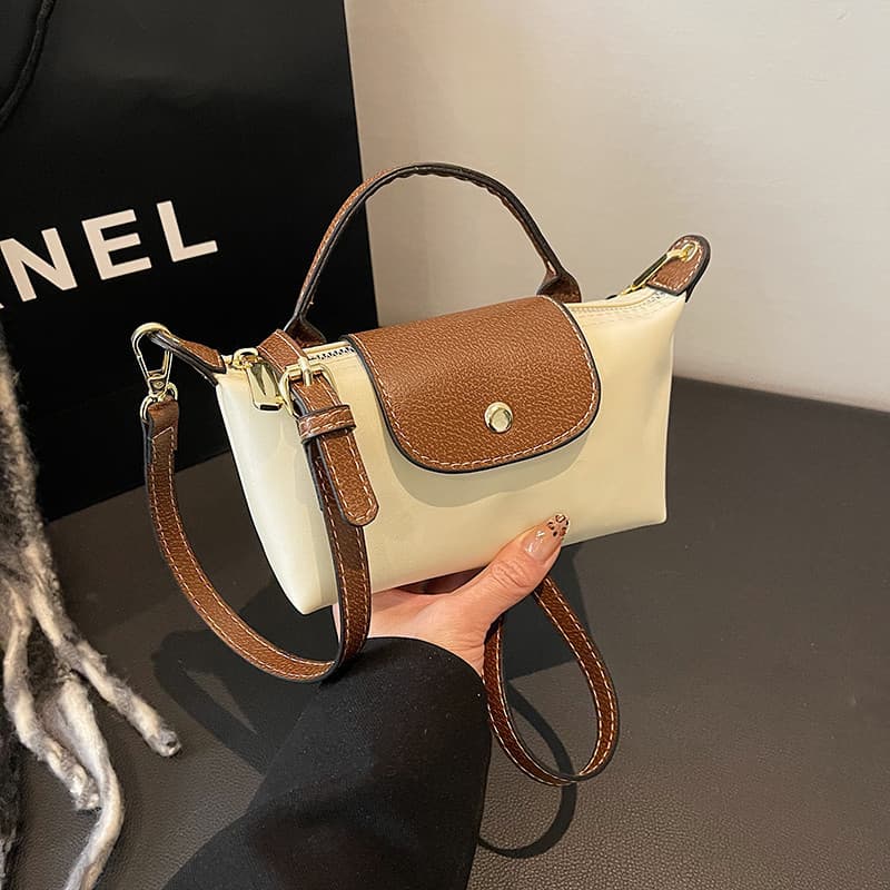 Bolsa mensageiro feminina de Nylon de alta qualidade fofa Mini zíper feminino