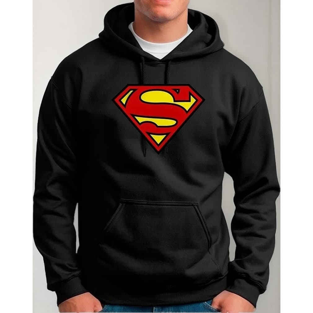 Moletom Super Man Blusa De Frio Adulto E Infantil