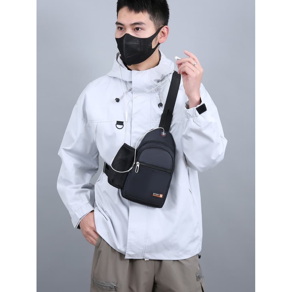 Novo saco do mensageiro à prova dwaterproof água moda saco de peito multifuncional Oxford pano Casual um ombro copo de á