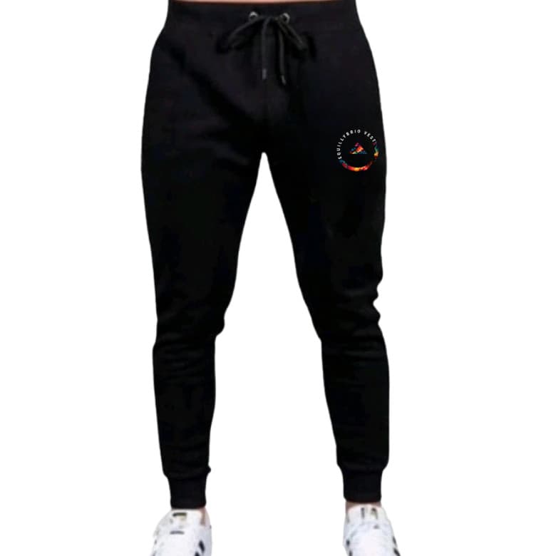 Calça Moletom Equillybrio Circulo Casual Básico Algodão Com Bolsos