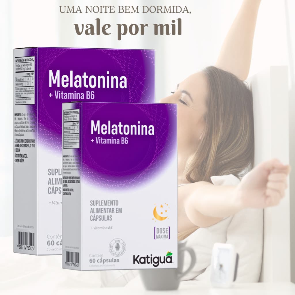 Kit 4 meses Melatonina 120 Capsulas unidades Dormir  vitamina B6 Dose Máxima