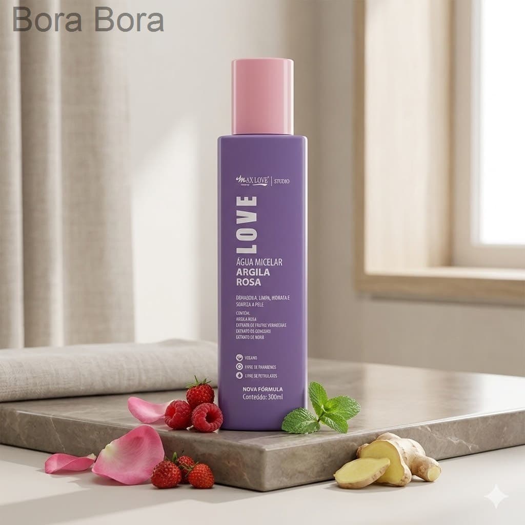 (V)Max Love - Agua Micelar Argila RosaQKBR