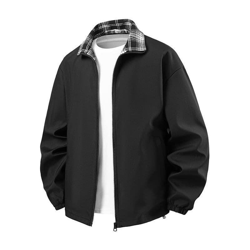 Macacão jaqueta masculina Casual Street wear gola alta cor combinando resistente à sujeira resistente ao desgaste primav