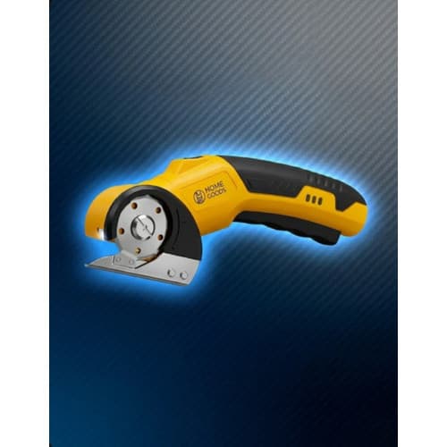 Tesoura Elétrica Cortador De Tecido Rotativo Recarregável Amarelo Tesoura Profissional Lâmina Circular Recarregável