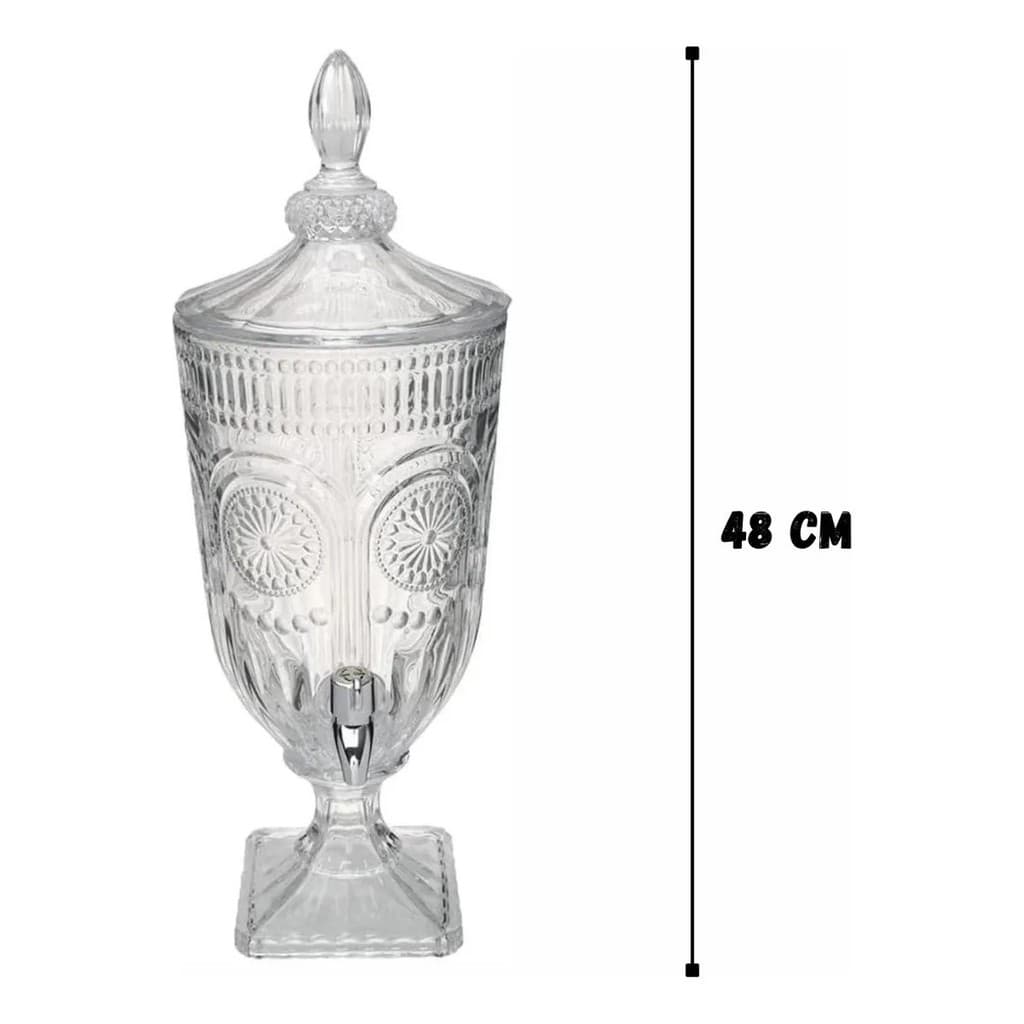 SUQUEIRA VIDRO 3L ANTIQUE TORNEIRA MIMO STYLE 48CM