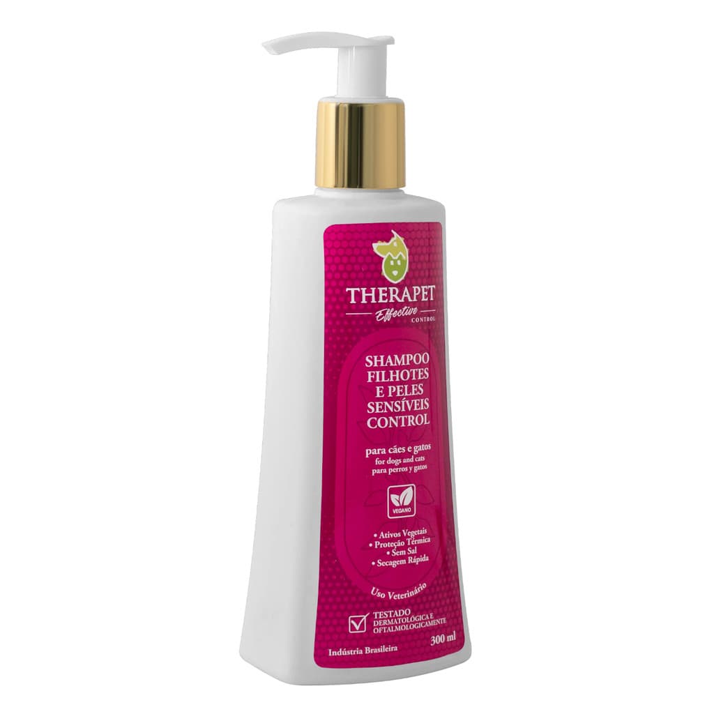 Shampoo Therapet Cães E Gatos Filhotes Peles Sensíveis 300ml
