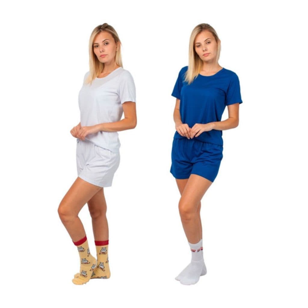 KIT 2 CONJUNTO PIJAMA FEMININO P ALGODÃO