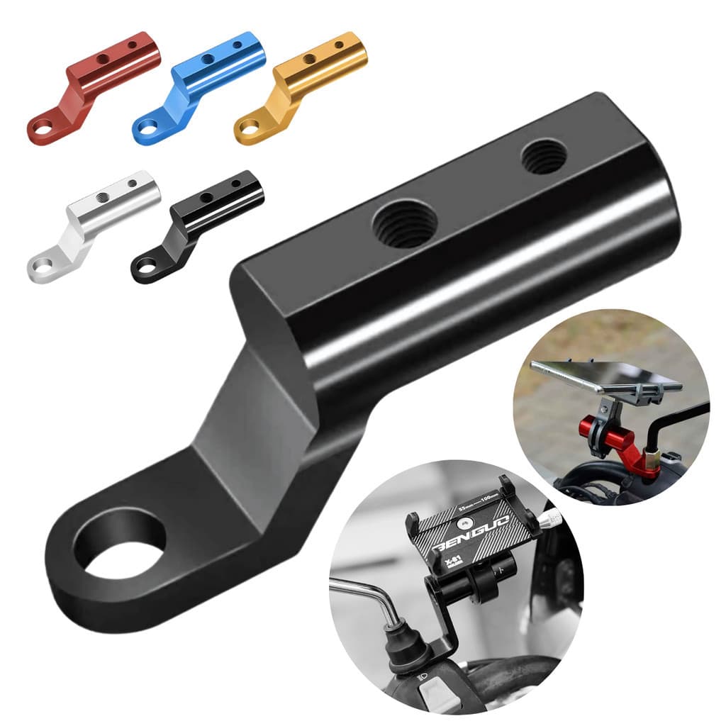 Adaptador De Suporte Extensor Para Retrovisor Mesa De Guidão Moto Acessórios Universal-0048