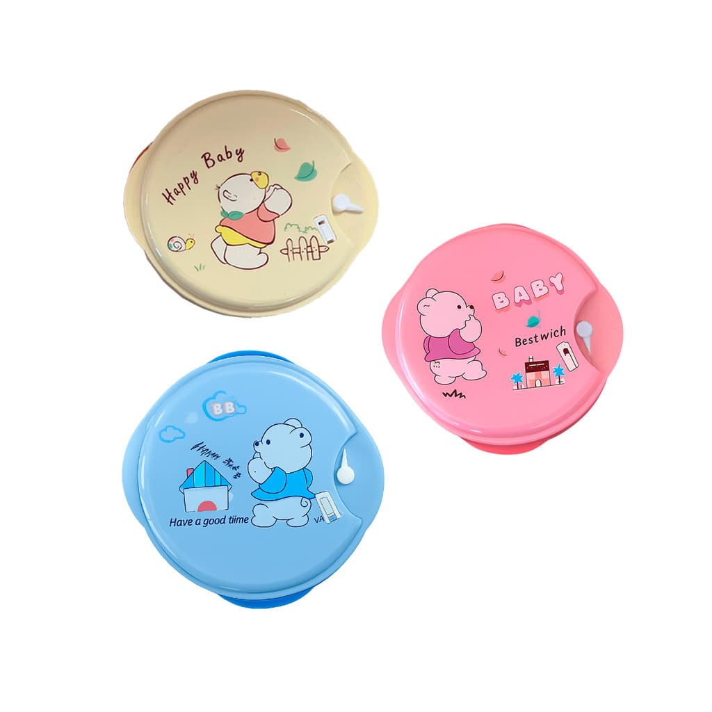 Kit 2 Lancheira Infantil Talher 3pcs Pote Viagem piquenique Porta-lanche crianças Marmiteira Escolar