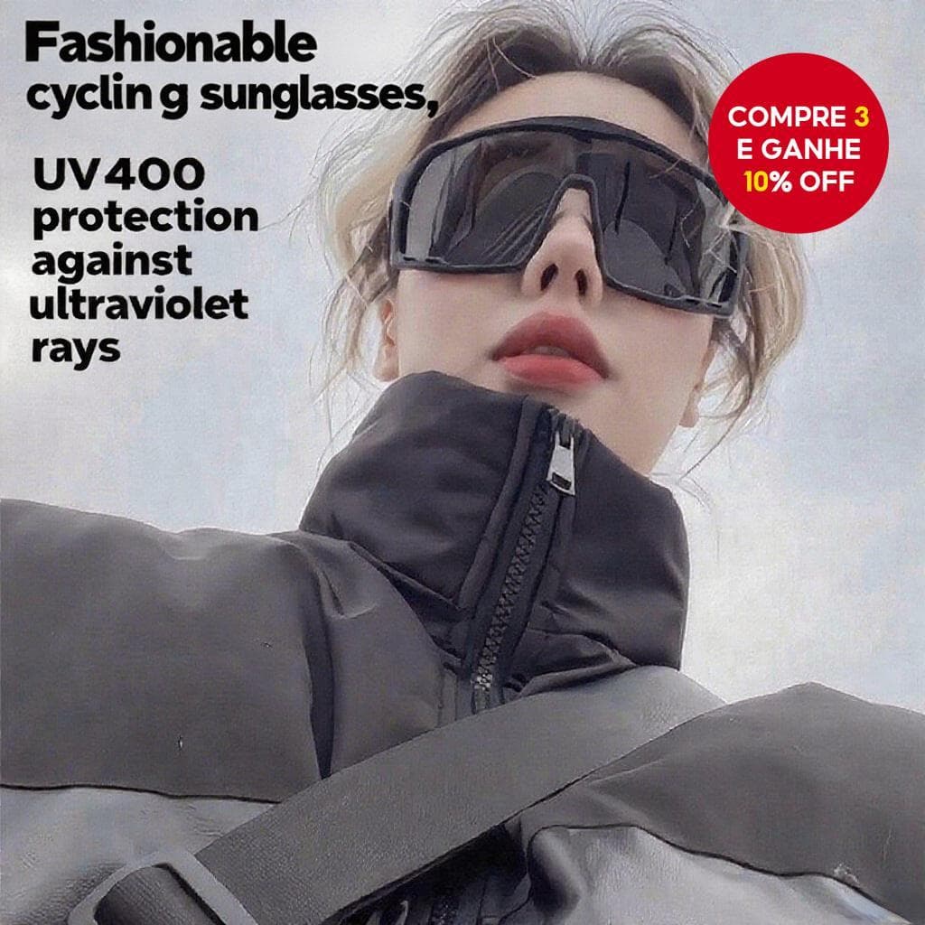 Novos Óculos De Ciclismo De Moda Para Homens E Mulheres - Proteção Uv Para Esportes Ao Ar Livre, Grande Armação UV400
