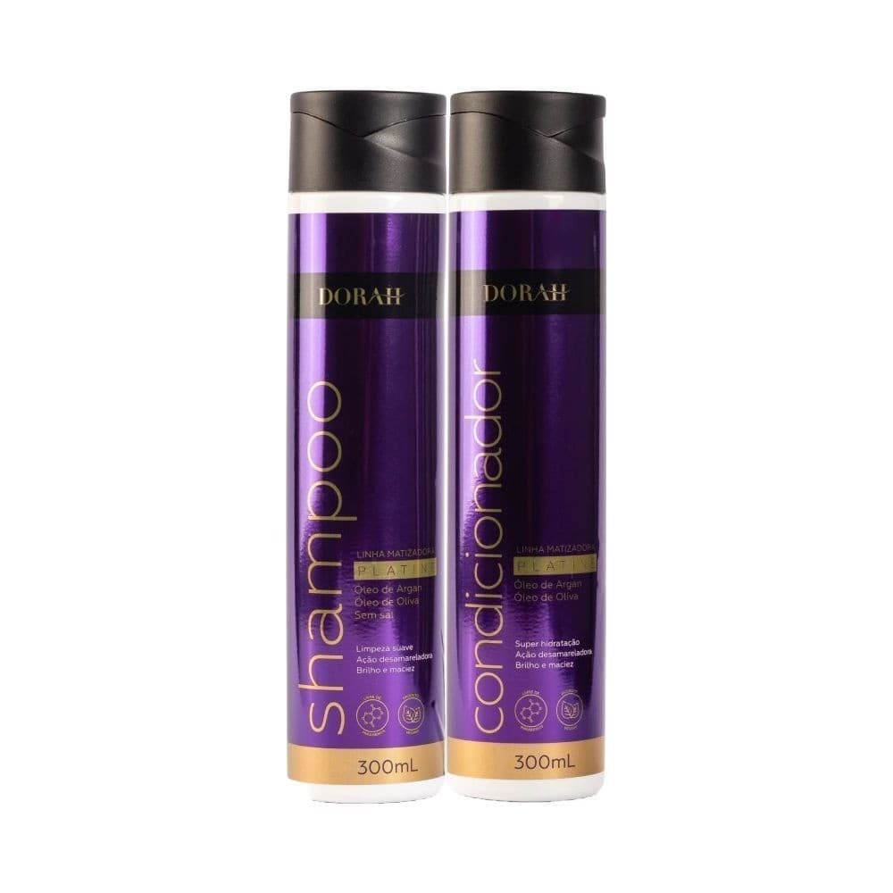 Kit Platine (Shampoo e Condicionador) - Dorah Beauty & Wellness - Completo e Eficaz