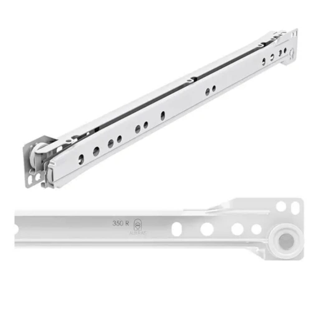 2 Pares de Corrediça comum Metálica para Gaveta 30cm ou 35cm
