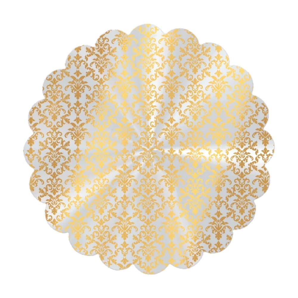 Tapetinho Para Doces - Arabesque Ouro - 7cm - 100 unidades - Cromus - Rizzo