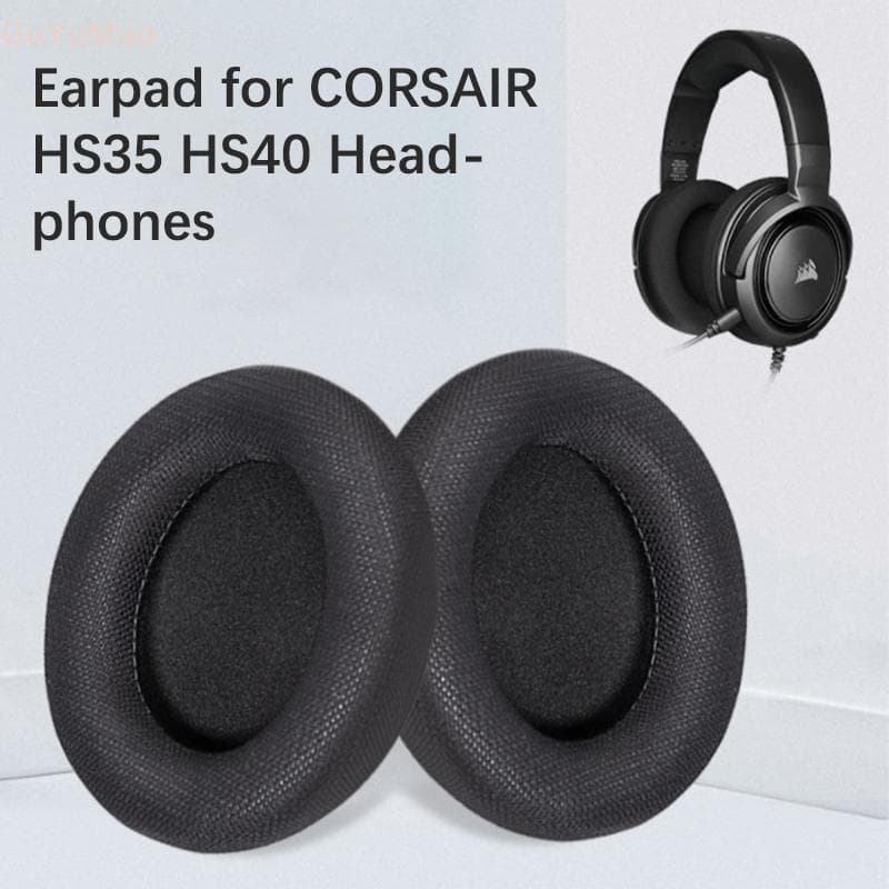 (gGUYU) Earpad Para CORSAIR HS35 HS40 Fones De Ouvido Soft Sponge Cover Substituições Fone Elástico Fácil De Instalar BR