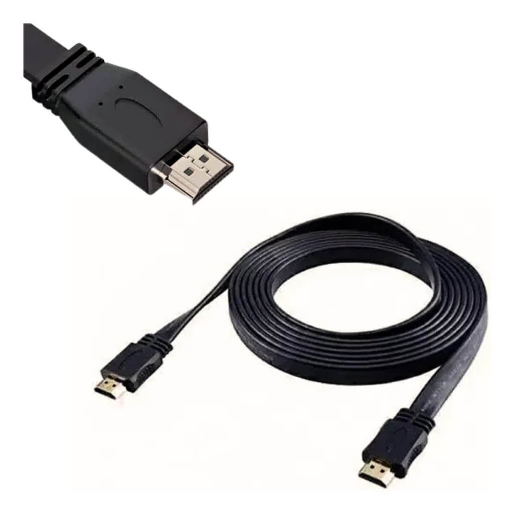Cabo Hdmi Achatado 1,2 Metros 2.0 4K UHD Emborrachado High Speed