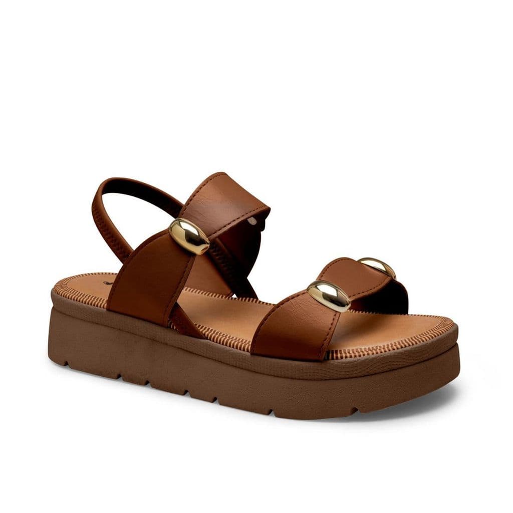SANDÁLIA FEMININA MISSISSIPI PAPETE FLATFORM CALCE FACIL