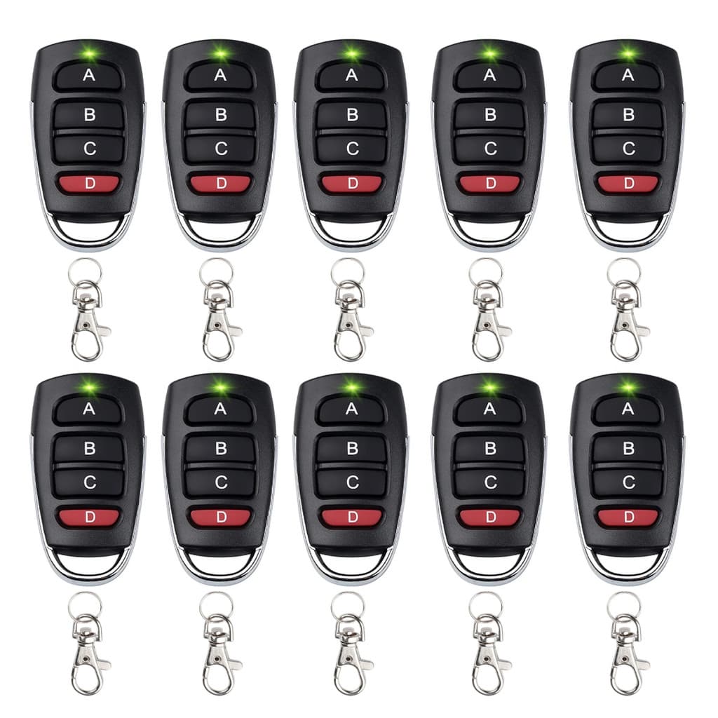10 Controles Remoto Portão Automatico Garagem Portão Eletrônico Universal 433MHz