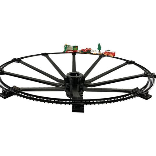 Trem Natalino Decorativo Para Árvore de Natal com Luz e Movimento a Pilha 88 cm