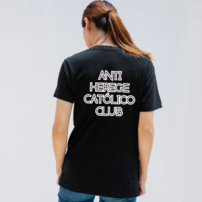 Camiseta [Exclusiva] Anti Herege Católico Club | Unissex Algodão| Infantil, Adulto e Plus Size