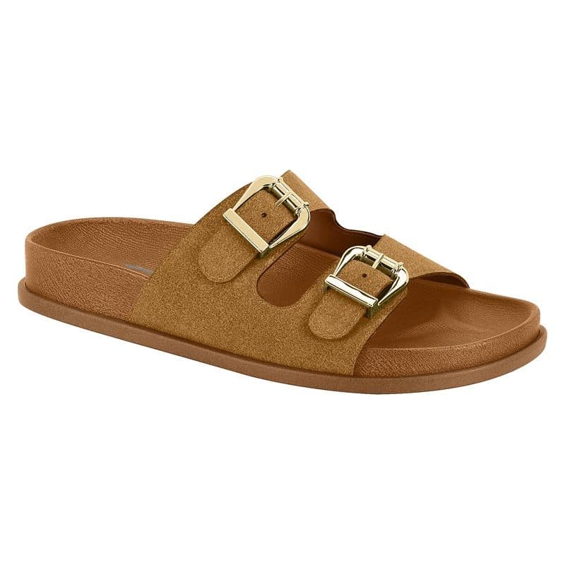 Sandália Birken Papete Feminina Fivelas Anatômica Confortável Boho Confortável Vizzano Original
