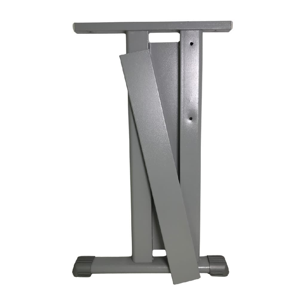 Par Pé de Mesa Sobrepor 70x46x41,2cm com Calha Passa Fio em Aço – Estrutura para Mesa Escritório