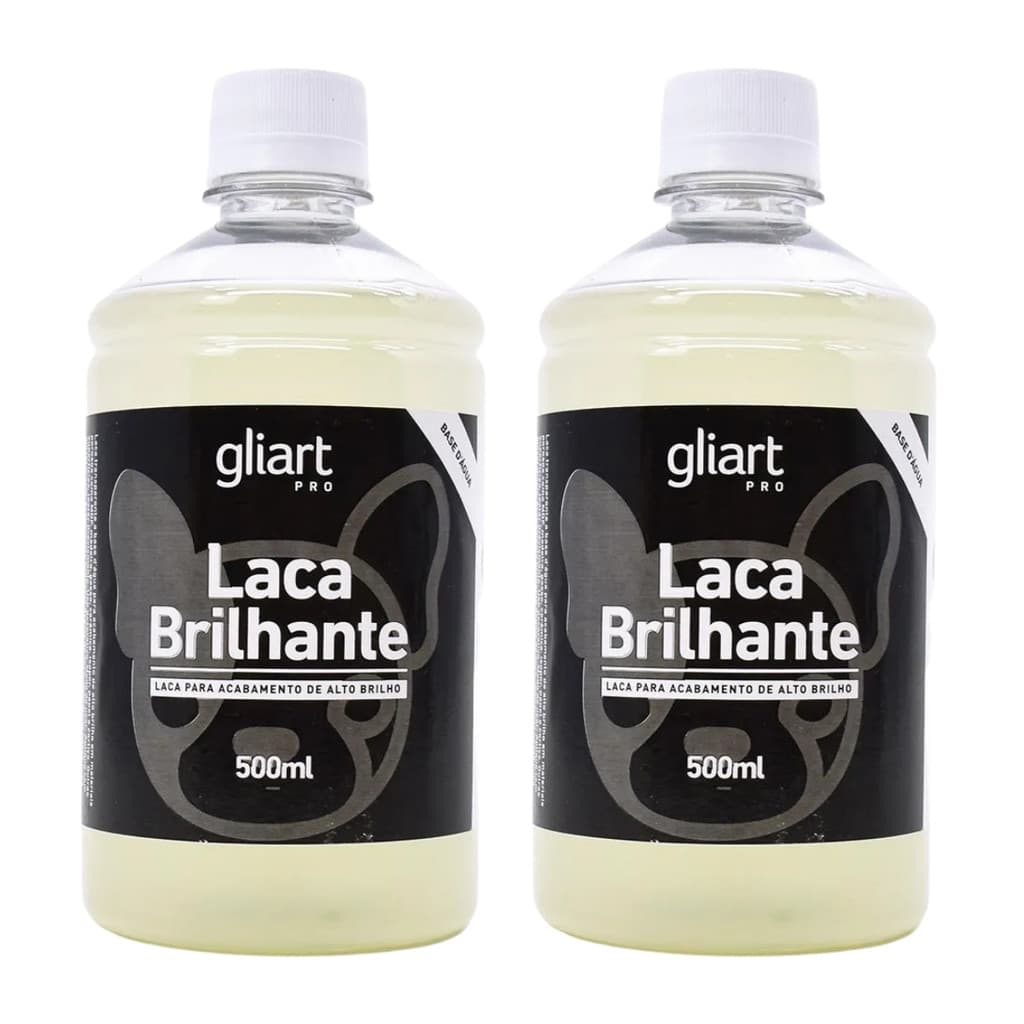 Kit 2x Laca Brilhante 500ml Gliart