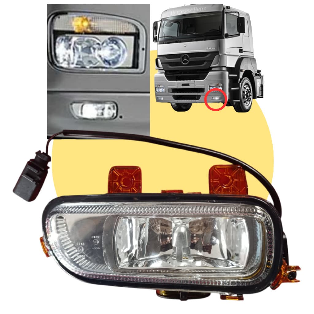 Farol De Milha Lado Direito Caminhão Mercedes-bens Axor 2036