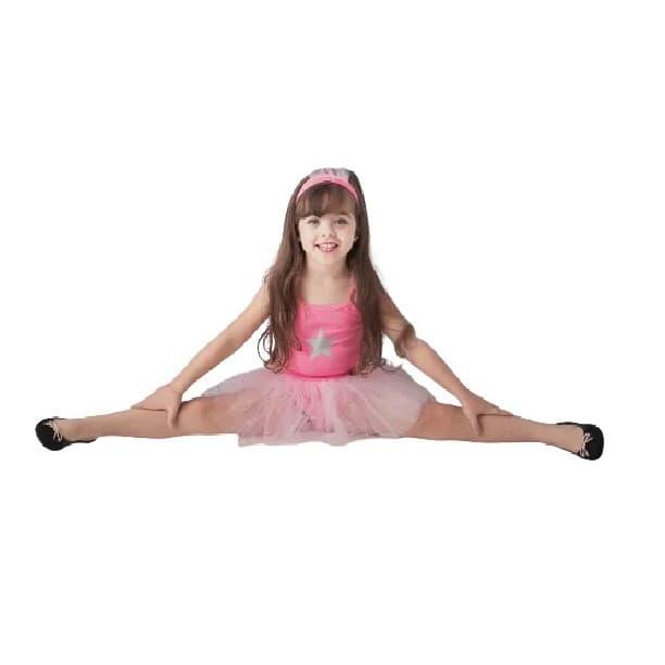 Fantasia Infantil De Bailarina Saia Tutu Com Brocal E Colan