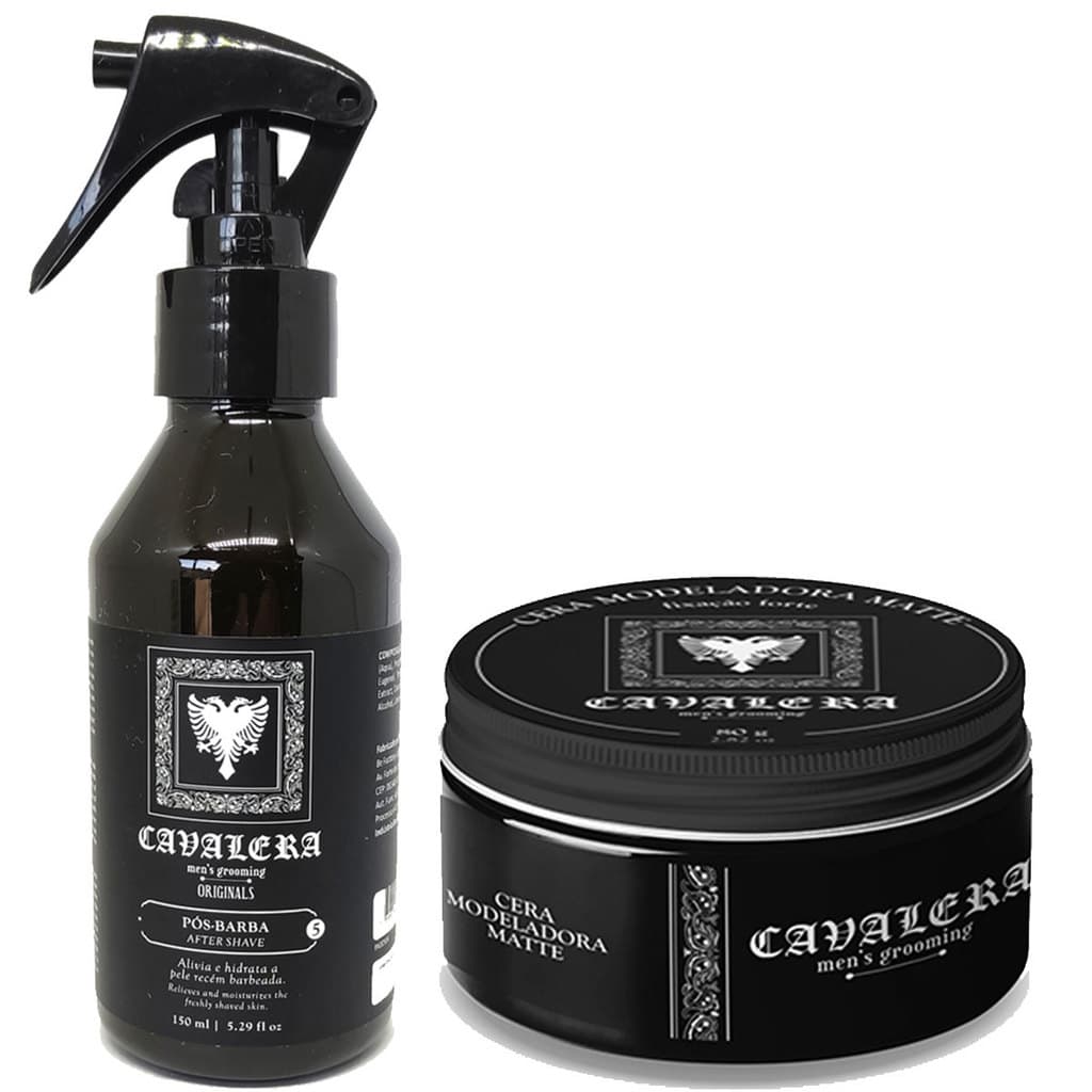 Kit Cavalera Loção Pós Barba Bay Rum + Pomada Modeladora Matte Bay Rum