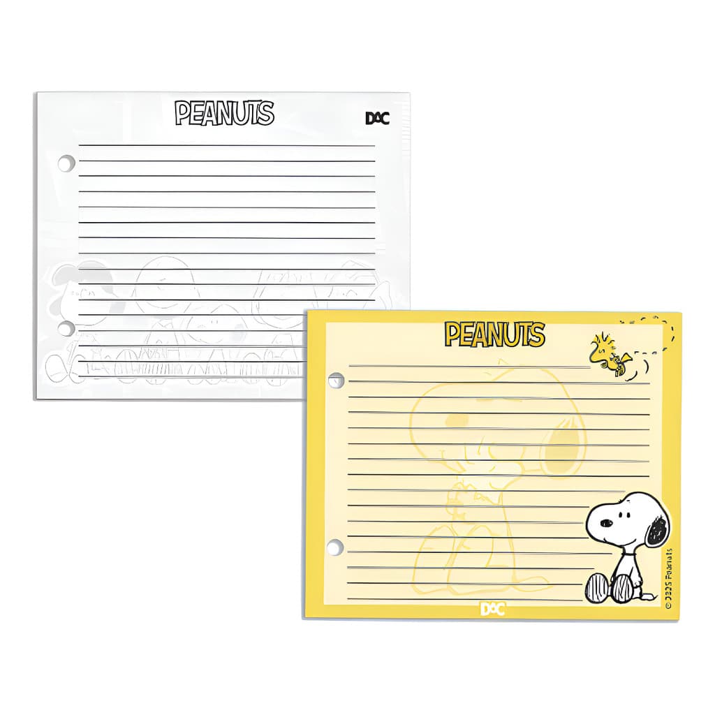 Refil Fichas Mini Caderno Argolado Dac Snoopy 80fls Escolar
