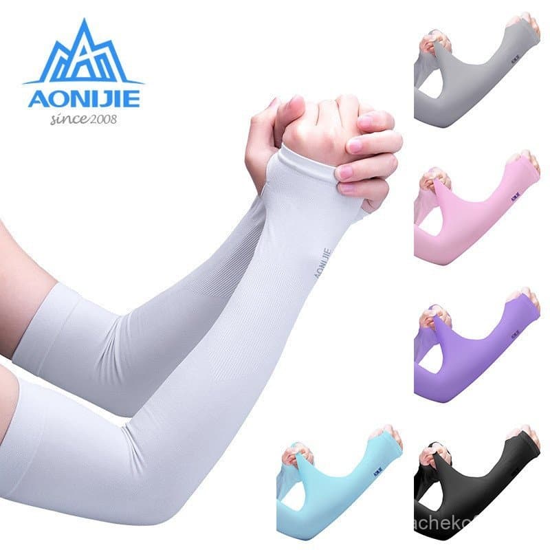 AONIJIE 4036 One Pair Proteção Solar UV Capa Da Manga Do Braço De Resfriamento