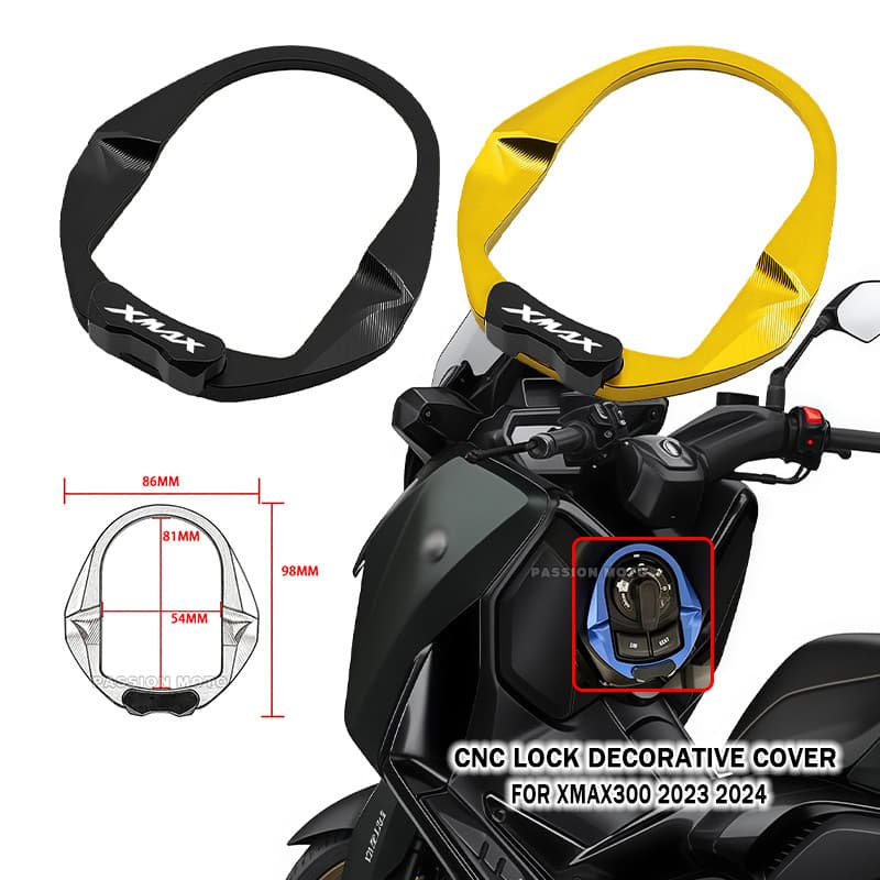 Xmax Acessórios Interruptor De Ignição Capa Elétrica Botão Bloqueio Da Porta Protetor Para YAMAHA XMAX300 300 X-MAX300 2