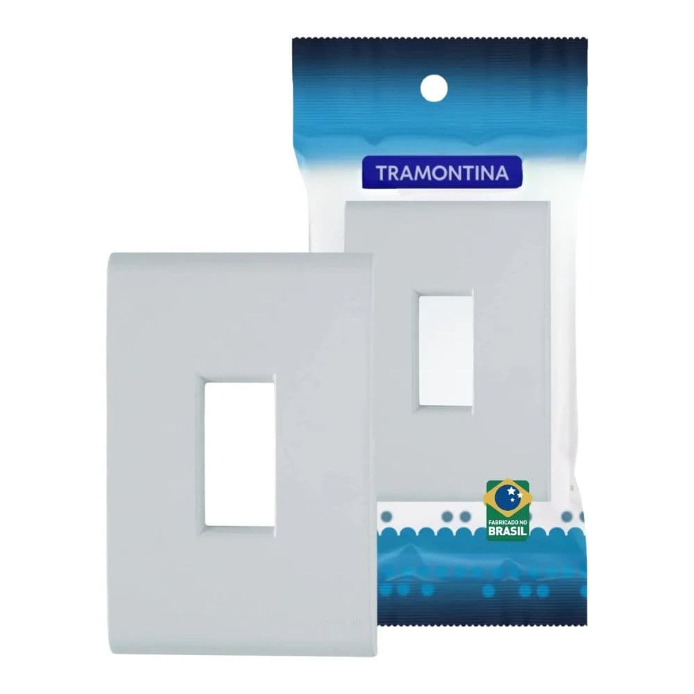 Placa Espelho 4x2 1 Módulo Vertical Branco 57106003 Tramontina Liz